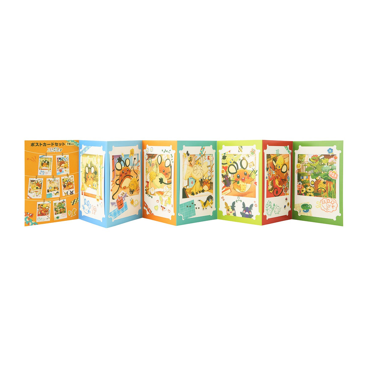 Postcard Set of Seven Give Me Electricity! | Pokémon Center Japan