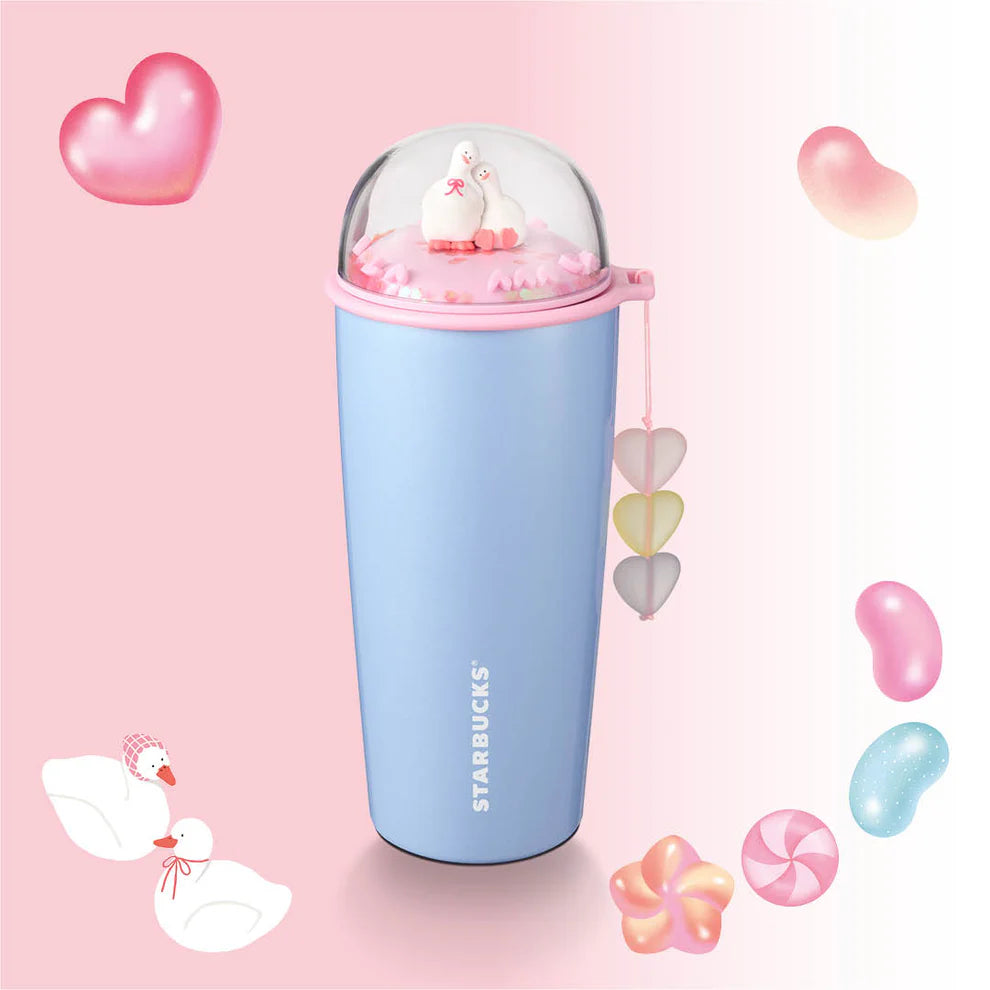 Hong Kong Starbucks - 2026 - 16OZ JELLY COLLECTORS DUCKIES STAINLESS STEEL TUMBLER