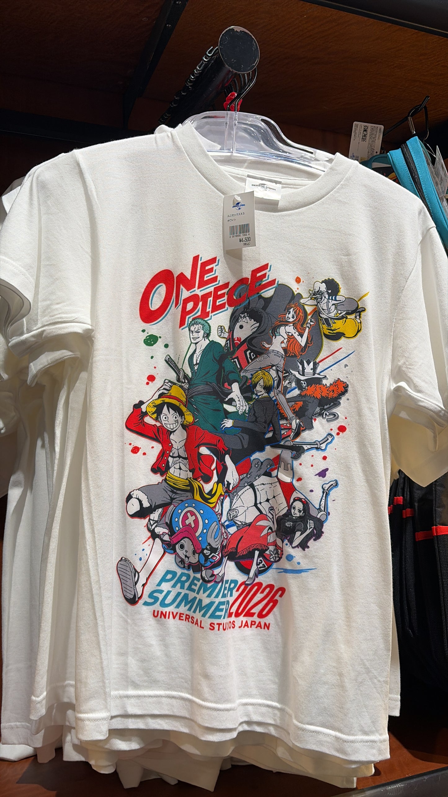 One Piece Main Illustration T-Shirt White One Piece Premier Summer 2026 | Universal Studios Japan