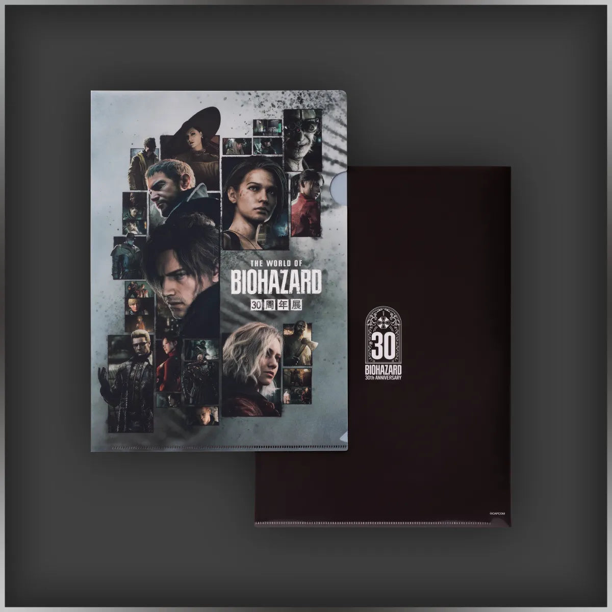 Exhibition Key Visual Clear Folder Biohazard 30th Anniversary Exhibition | THE WORLD OF BIOHAZARD Exhibition Shop