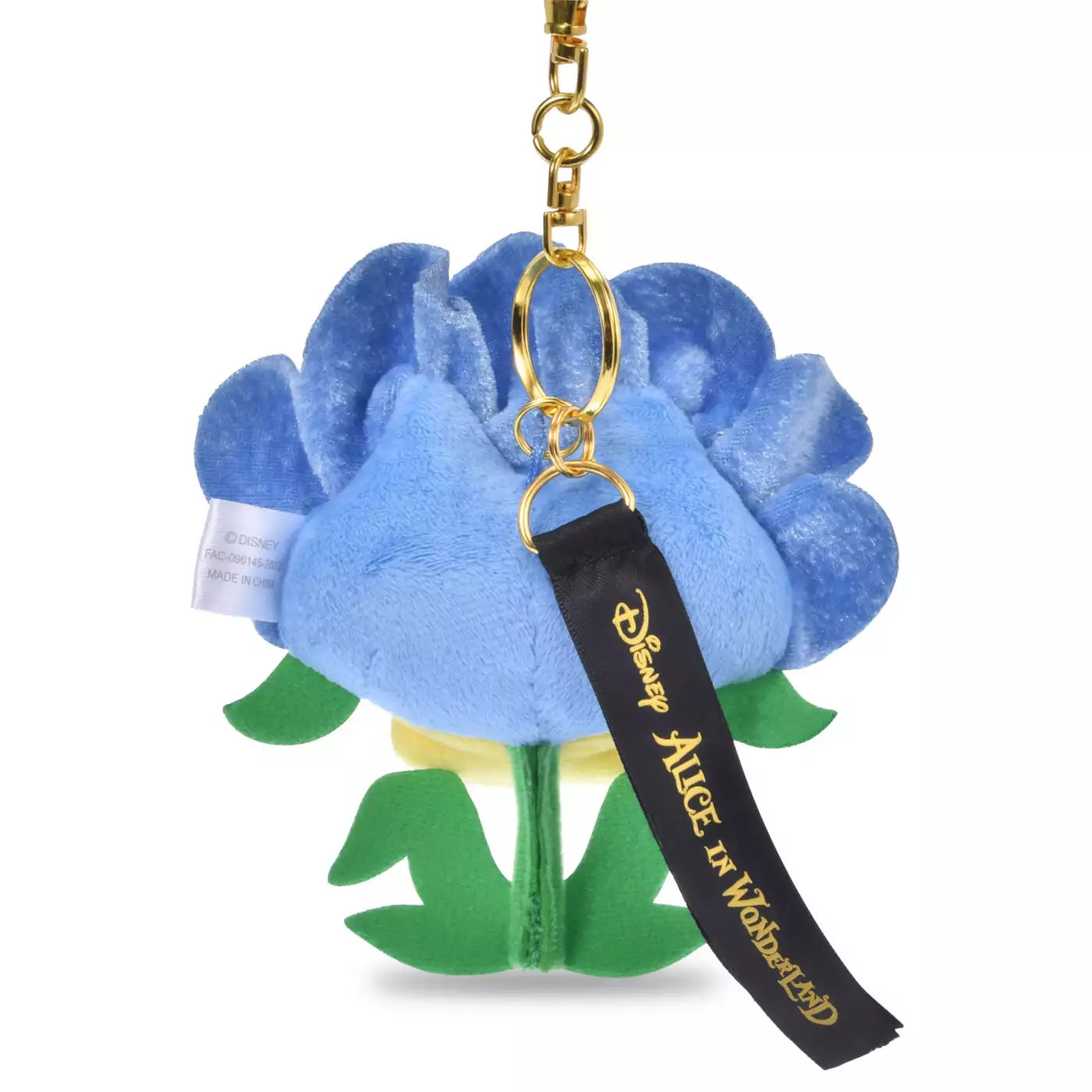 TDR - DISNEY ALICE IN WONDERLAND 75TH ANNIVERSARY - Blue Pansy Keychain