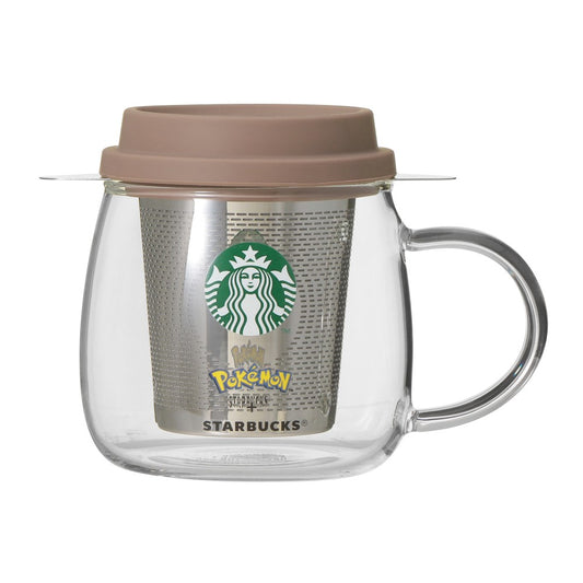 Coffee Adventure Heat-Resistant Glass Mug with a Stainless Steel Strainer 296ml Pokémon + Starbucks | Starbucks Japan