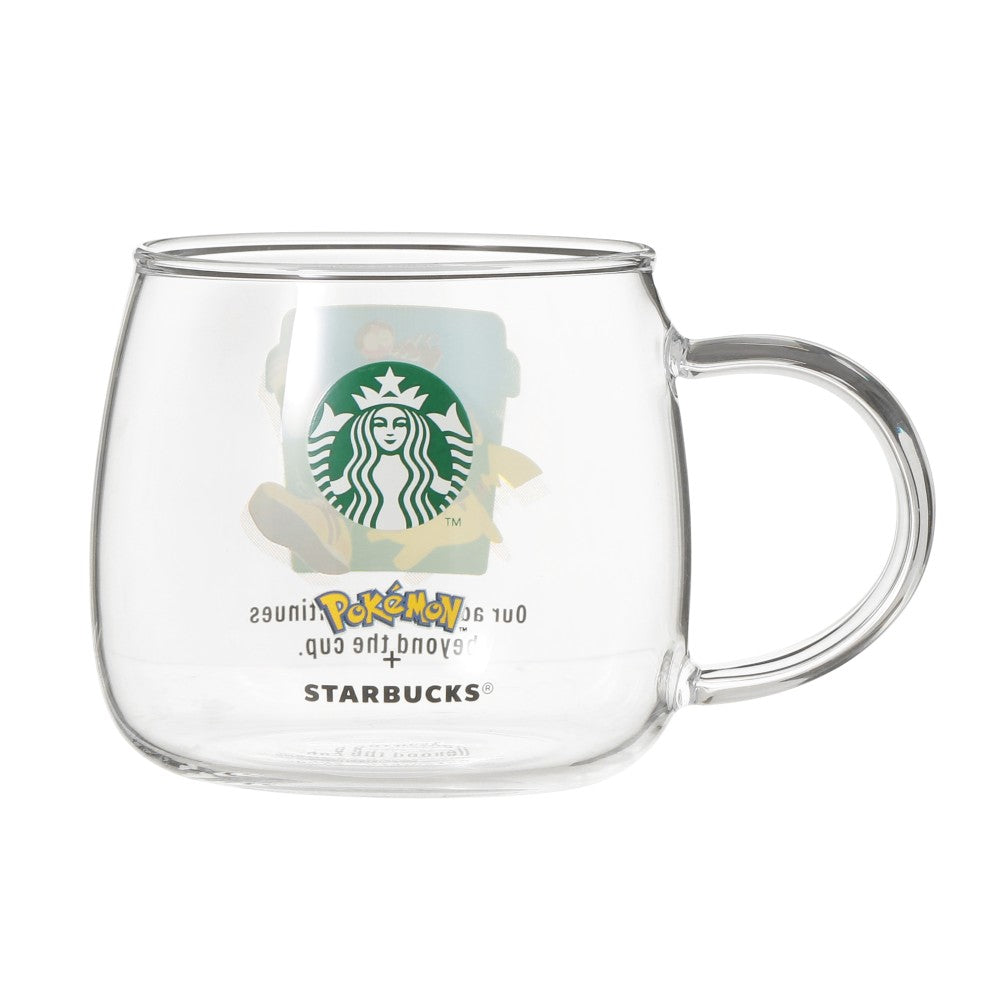 Coffee Adventure Heat-Resistant Glass Mug with a Stainless Steel Strainer 296ml Pokémon + Starbucks | Starbucks Japan