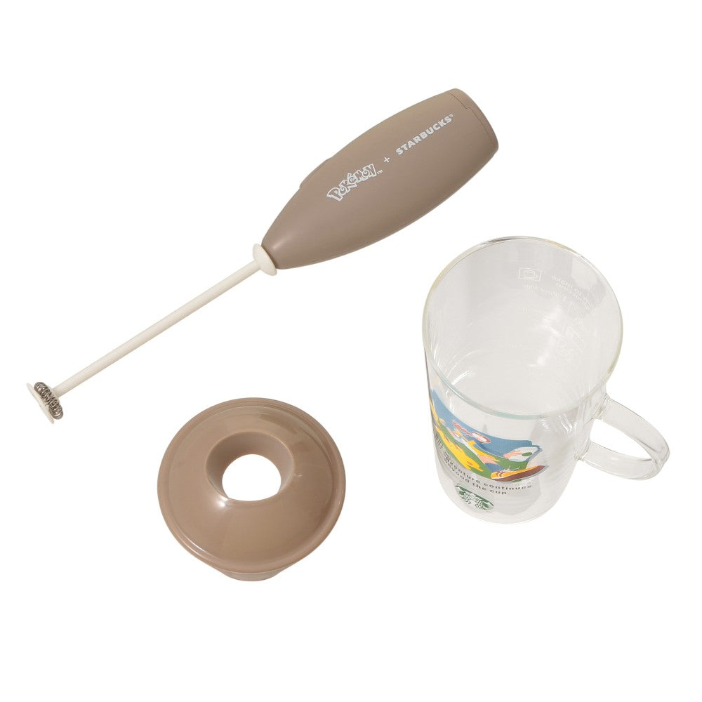 Coffee Adventure Milk Frother and Cup Pokémon + Starbucks | Starbucks Japan