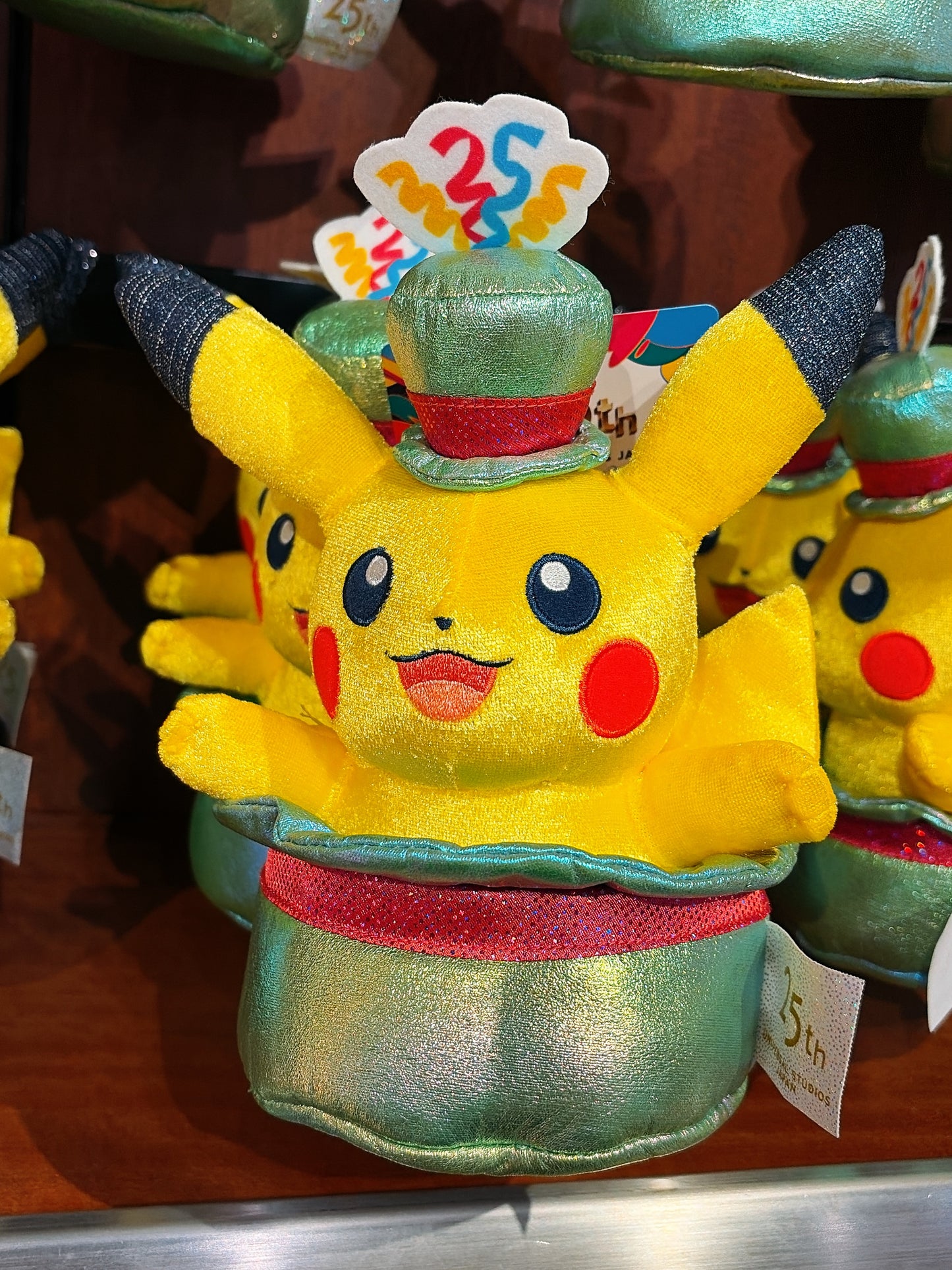 Official Universal Studios Japan 25th Anniversary Pok?mon merchandise featuring limited-edition celebratory designs.