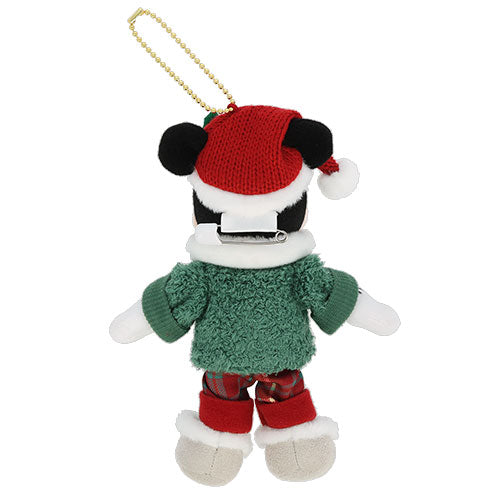 Mickey Mouse Plush Badge (green outfit) Disney Christmas 2026 Mickey & Friends | Tokyo Disneyland & Tokyo DisneySea