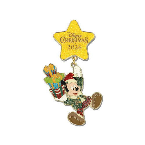 Mickey Mouse Pin Badge Disney Christmas 2026 Mickey & Friends | Tokyo Disneyland & Tokyo DisneySea