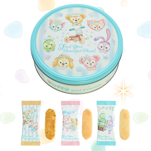 Official Tokyo DisneySea exclusive merchandise from the Duffy and Friends 'Find Your Beautiful Blues' collection.