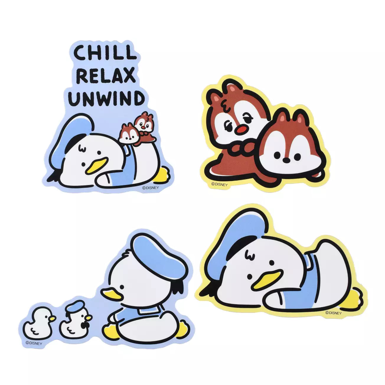 SDJ - Donald Birthday 2026 - Die Cut Stickers Donald and Chip 'n Dale