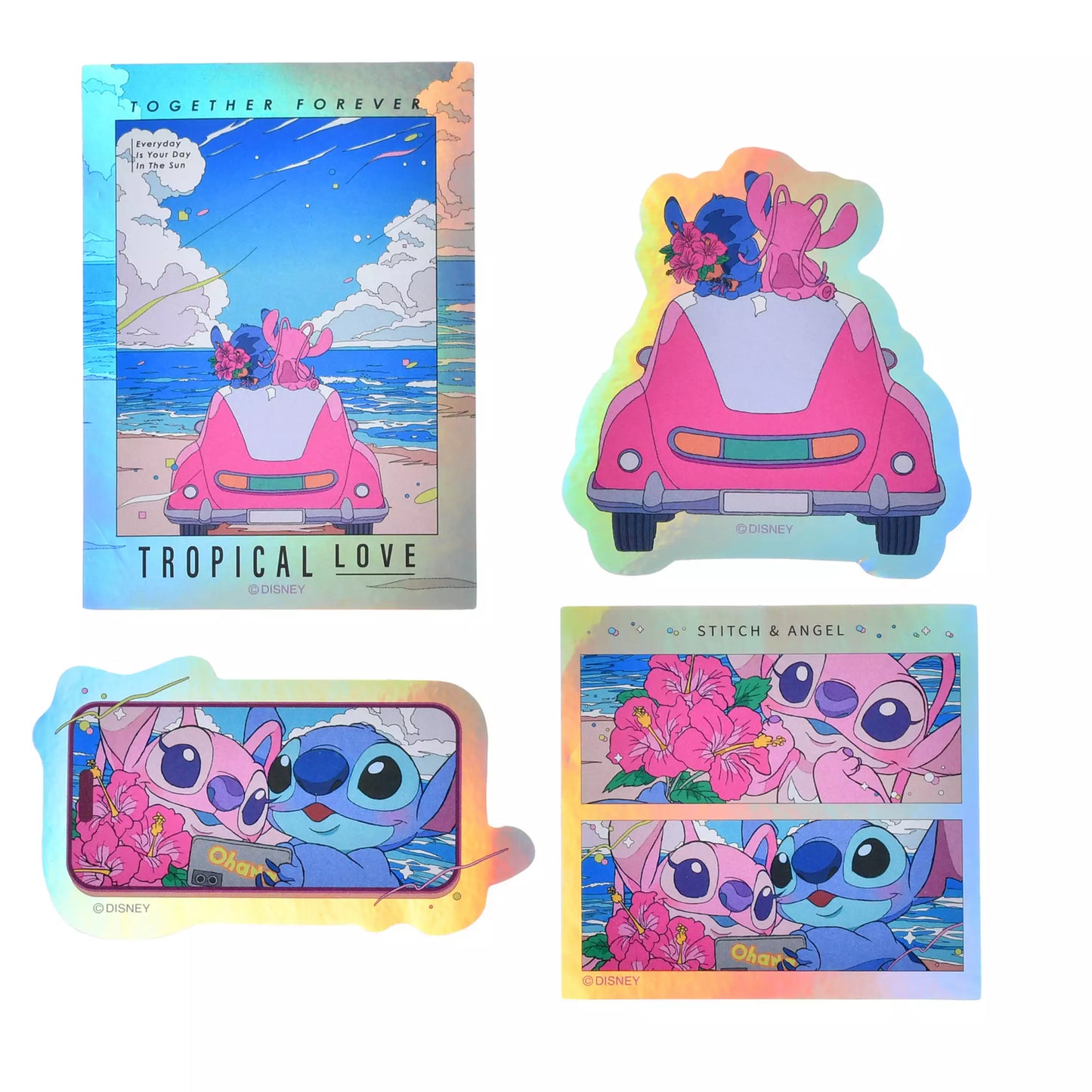 SDJ - Stitch & Angel - Stickers