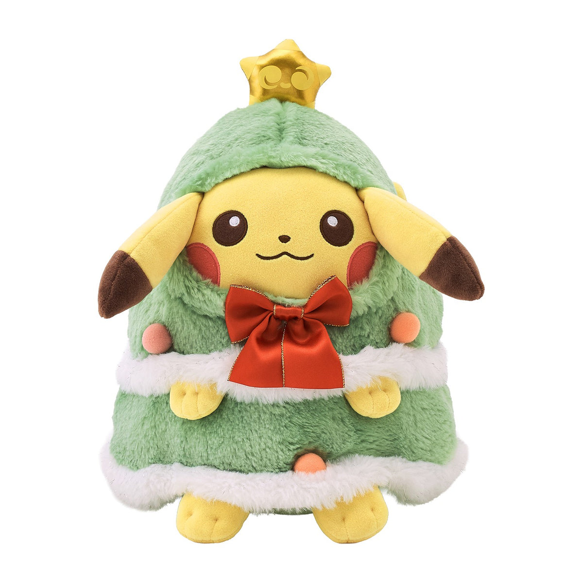 Pikachu Christmas Tree Play Mochi-Fluffy Plush Christmas JunbiChu! | Pokemon Center Japan
