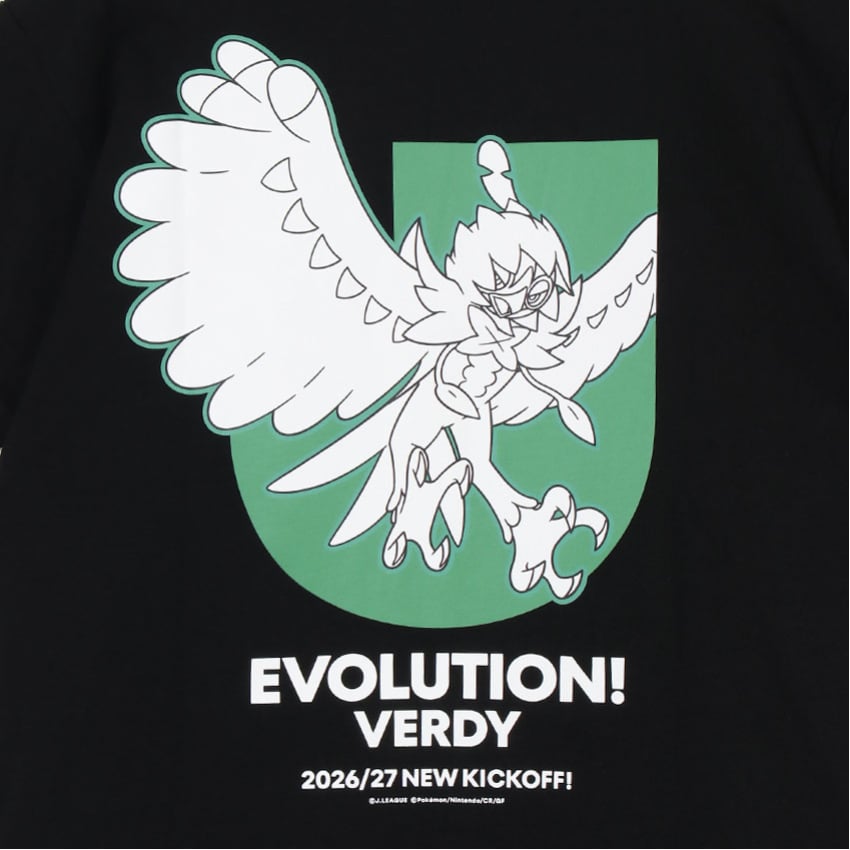 Decidueye T-Shirt Black Tokyo Verdy x Pokemon J.League | J.League Online Store