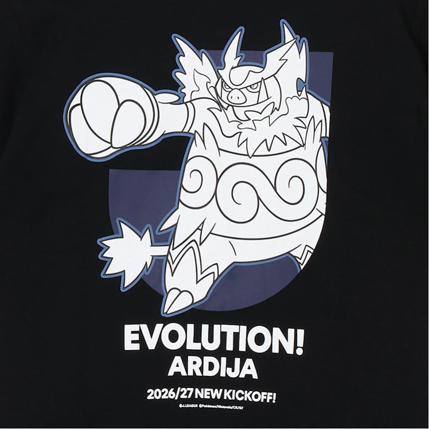 Emboar T-Shirt Black Kids RB Omiya Ardija x Pokemon J.League | J.League Online Store