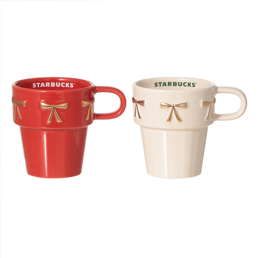Holiday 2026 Gift Box Stacking Mug 237ml Pair Set | Starbucks Japan