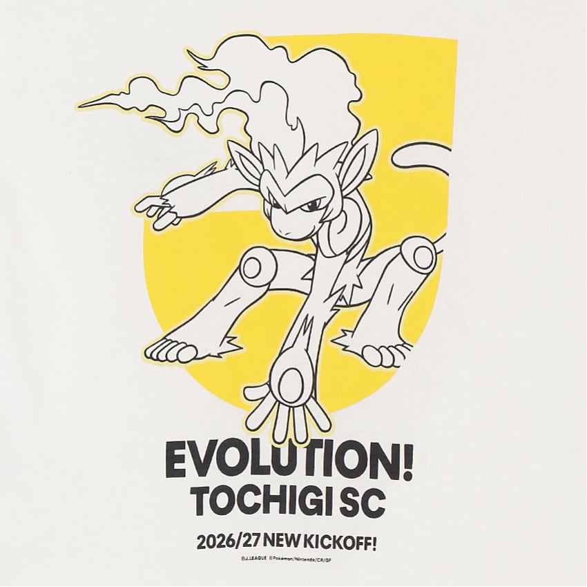 Infernape T-Shirt White Kids Tochigi SC x Pokemon J.League | J.League Online Store