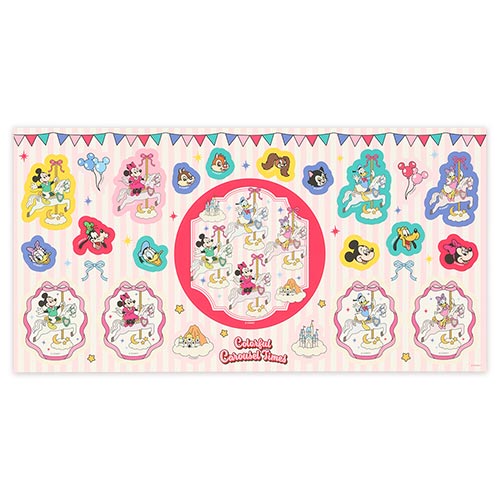 Mickey Mouse and Friends Sticker Set Colorful Carousel Times | Tokyo Disney Resort