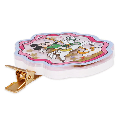 Mickey Mouse and Minnie Mouse Hair Clip 2-Piece Set with Sequins Colorful Carousel Times | Tokyo Disney Resort
