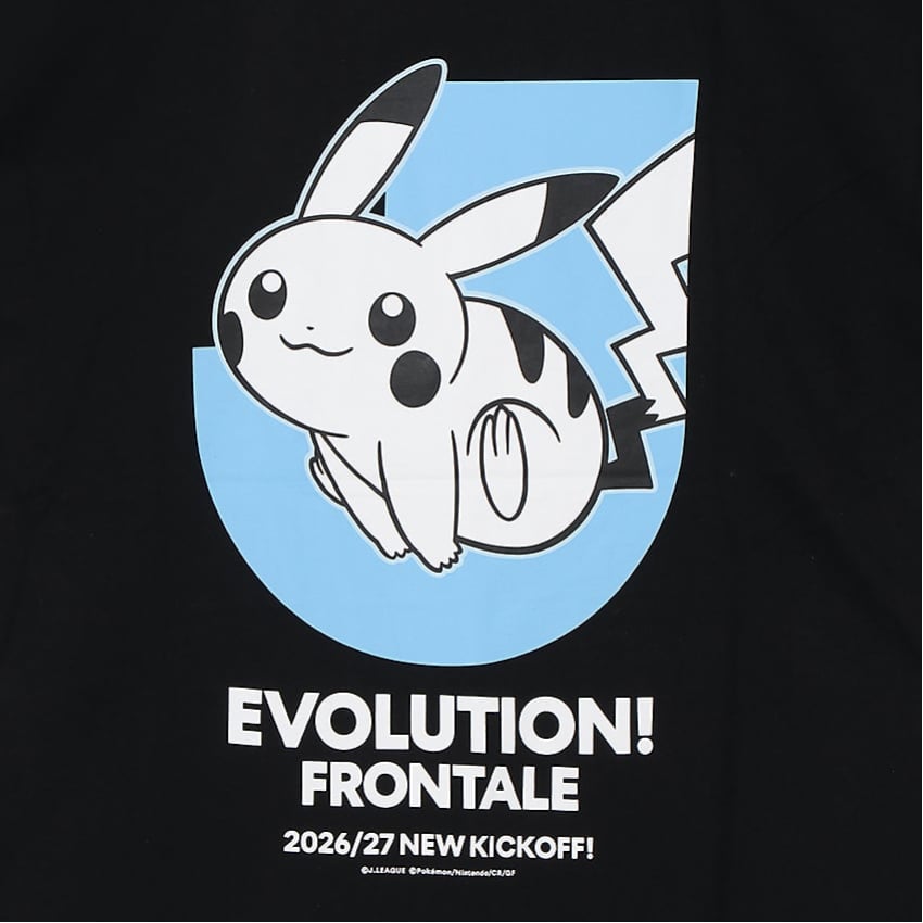 Pikachu T-Shirt Black Kawasaki Frontale x Pokemon J.League | J.League Online Store