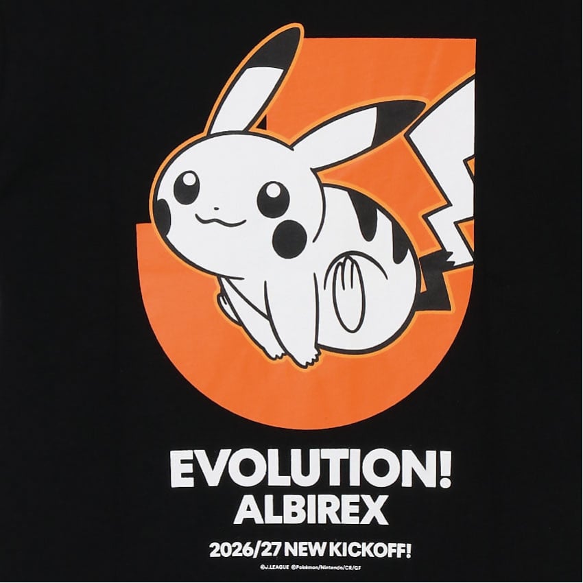 Pikachu T-Shirt Black Kids Albirex Niigata x Pokemon J.League | J.League Online Store