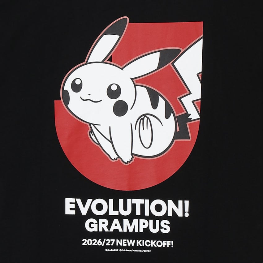 Pikachu T-Shirt Black Nagoya Grampus x Pokemon J.League | J.League Online Store