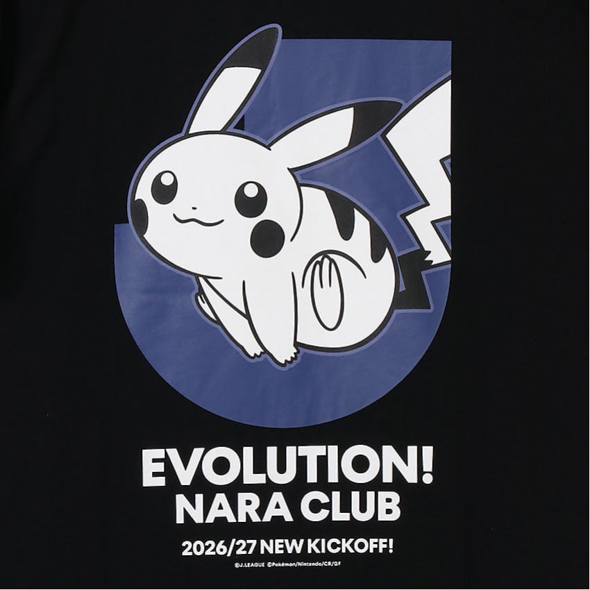 Pikachu T-Shirt Black Nara Club x Pokemon J.League | J.League Online Store