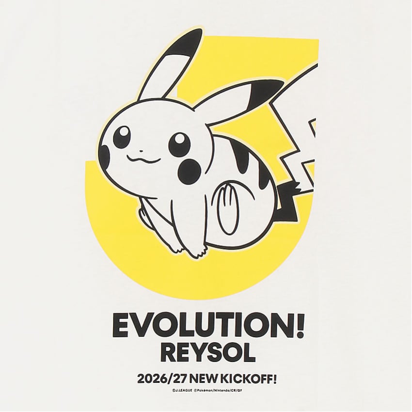Pikachu T-Shirt White Kids Kashiwa Reysol x Pokemon J.League | J.League Online Store