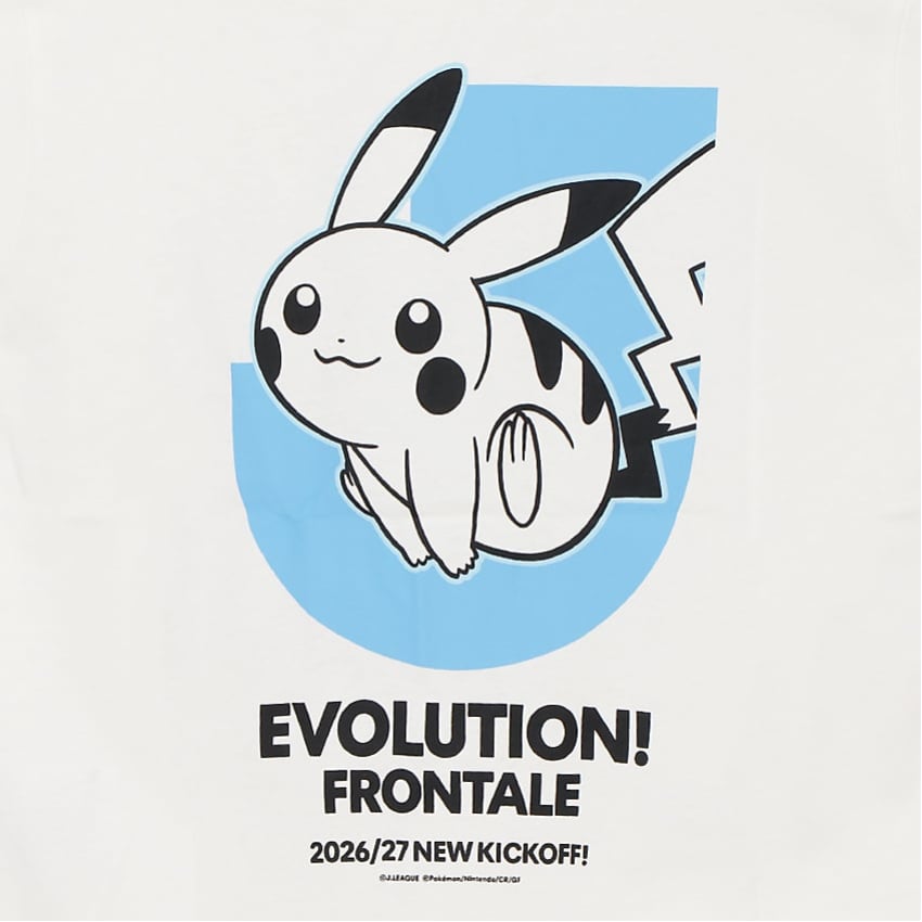 Pikachu T-Shirt White Kids Kawasaki Frontale x Pokemon J.League | J.League Online Store