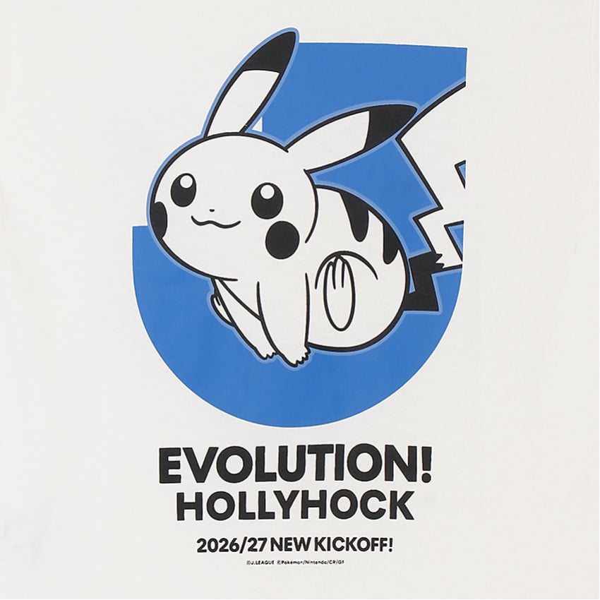Pikachu T-Shirt White Kids Mito HollyHock x Pokemon J.League | J.League Online Store