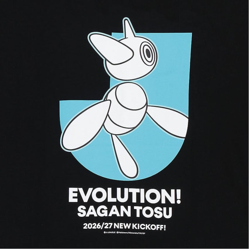 Porygon-Z T-Shirt Black Sagan Tosu x Pokemon J.League | J.League Online Store