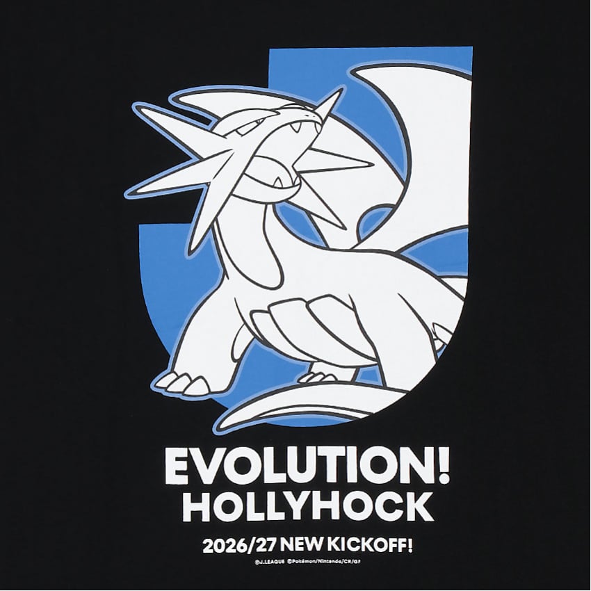 Salamence T-Shirt Black Mito HollyHock x Pokemon J.League | J.League Online Store