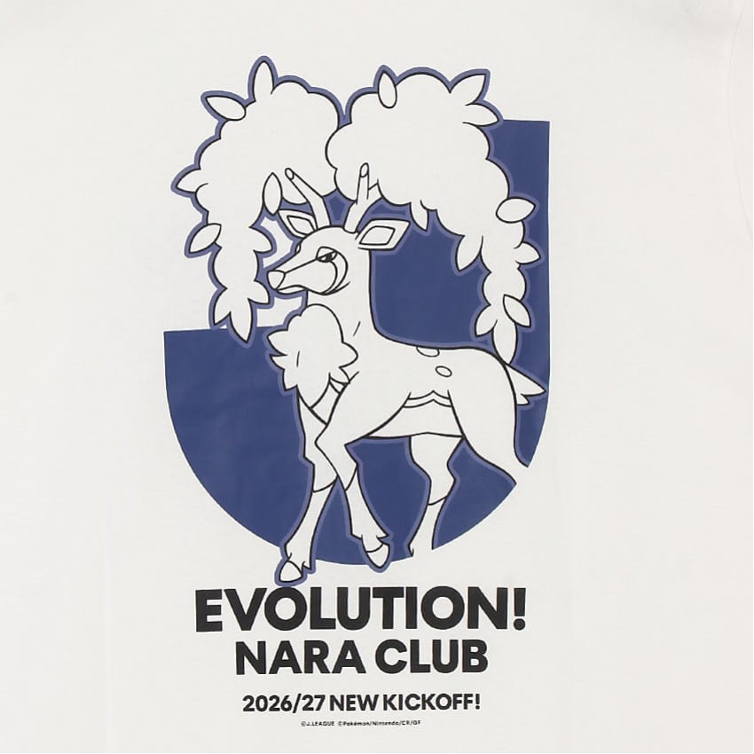 Sawsbuck T-Shirt White Nara Club x Pokemon J.League | J.League Online Store