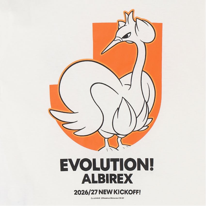 Swanna T-Shirt White Kids Albirex Niigata x Pokemon J.League | J.League Online Store