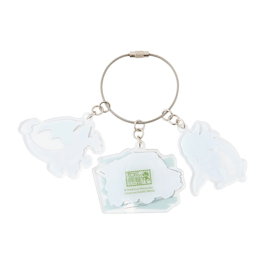Triple Acrylic Key Ring Nouveau Cafe Lumiose Elegant Day LEGENDS Z-A | Pokemon Center Japan