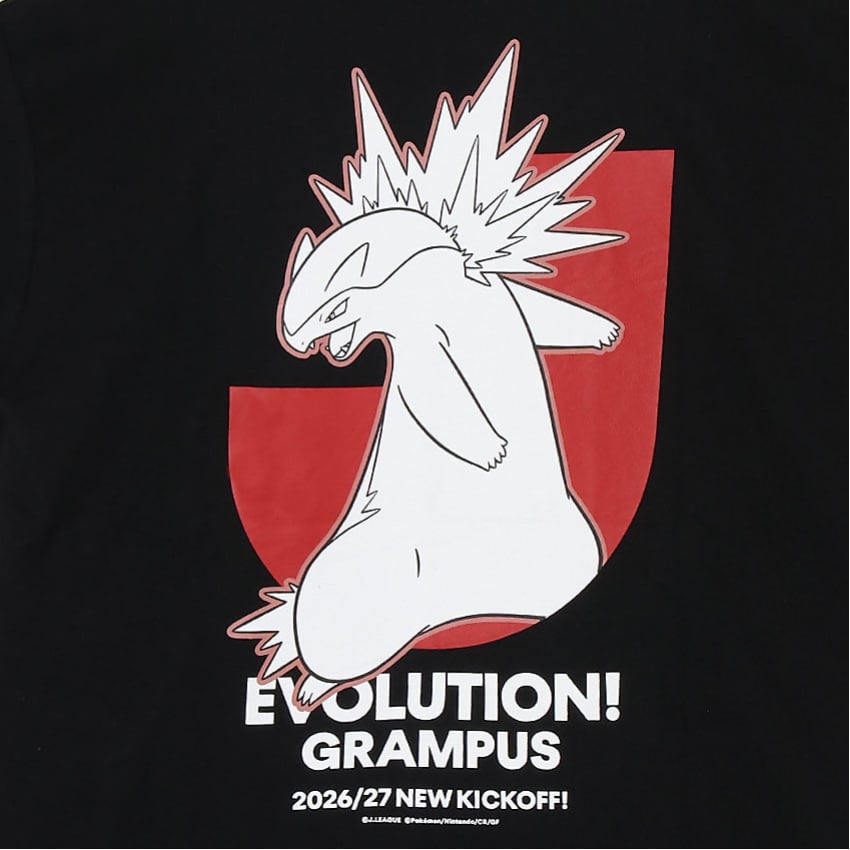 Typhlosion T-Shirt Black Nagoya Grampus x Pokemon J.League | J.League Online Store