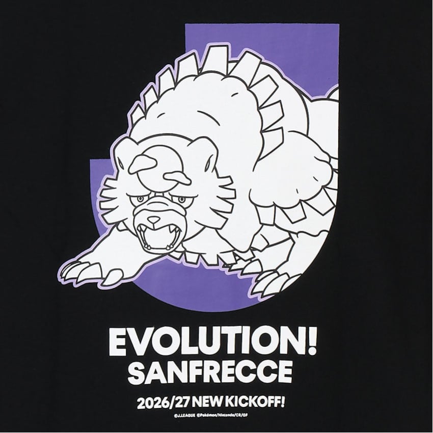 Ursaluna T-Shirt Black Kids Sanfrecce Hiroshima x Pokemon J.League | J.League Online Store