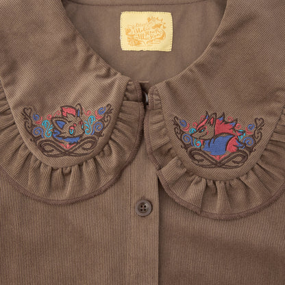 Zorua Zoroark Corduroy Collared Blouse Pokémon Magic Hour Illusion! | Pokémon Center Japan
