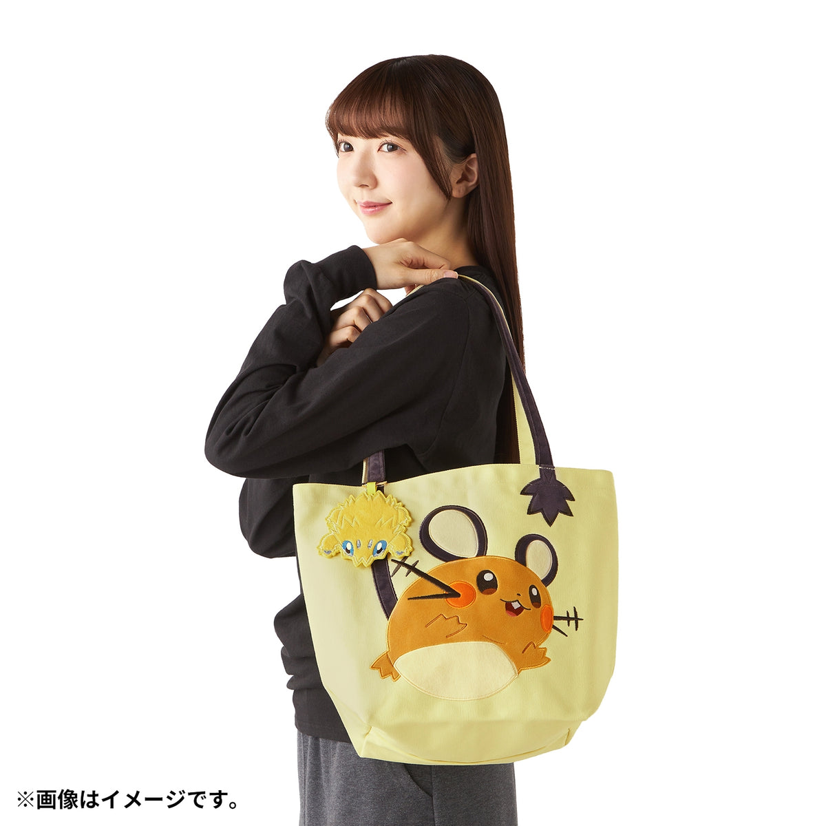 Dedenne and Joltik Tote Bag with a Flat Coin Purse Give Me Electricity! | Pokémon Center Japan