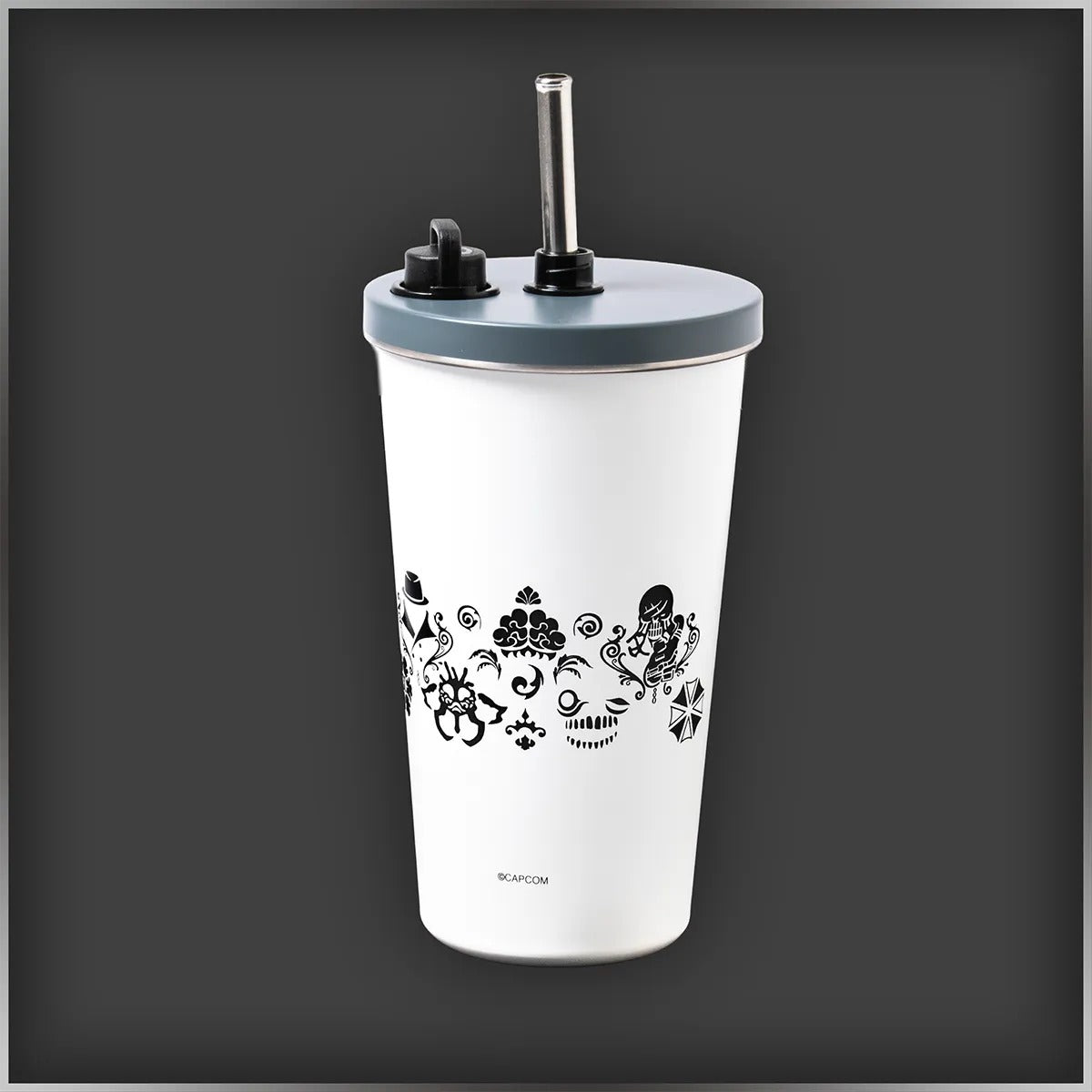 Stainless Steel Tumbler (w/ Straw) | The World of Resident Evil 30th Anniversary Exhibition