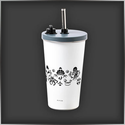 Stainless Steel Tumbler (w/ Straw) | The World of Resident Evil 30th Anniversary Exhibition