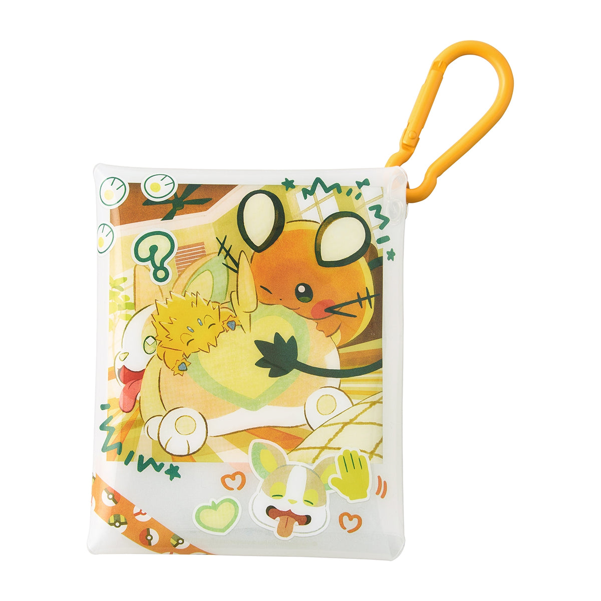 Clear Case with Carabiner Stick Together Give Me Electricity! | Pokémon Center Japan