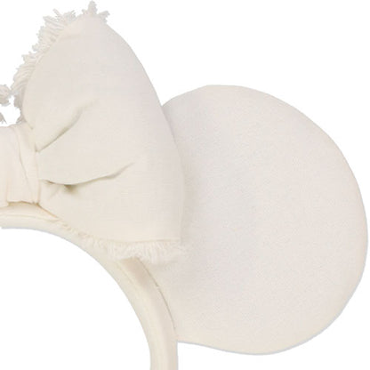 TDR - White Demin Minnie Headband / Ears
