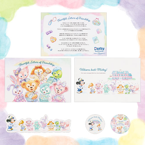 Tokyo DisneySea Limited Edition Duffy Postcard and Seal - Heartfelt Letters of Friendship Collection 2026