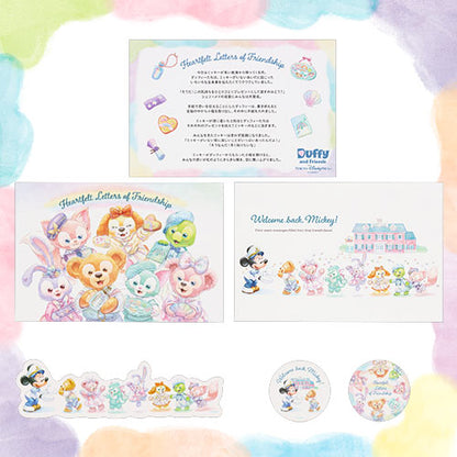 Tokyo DisneySea Limited Edition Duffy Postcard and Seal - Heartfelt Letters of Friendship Collection 2026