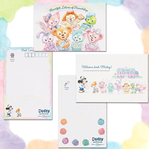 Tokyo DisneySea Limited Edition Duffy Postcard and Seal - Heartfelt Letters of Friendship Collection 2026