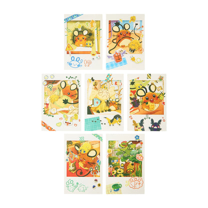 Postcard Set of Seven Give Me Electricity! | Pokémon Center Japan