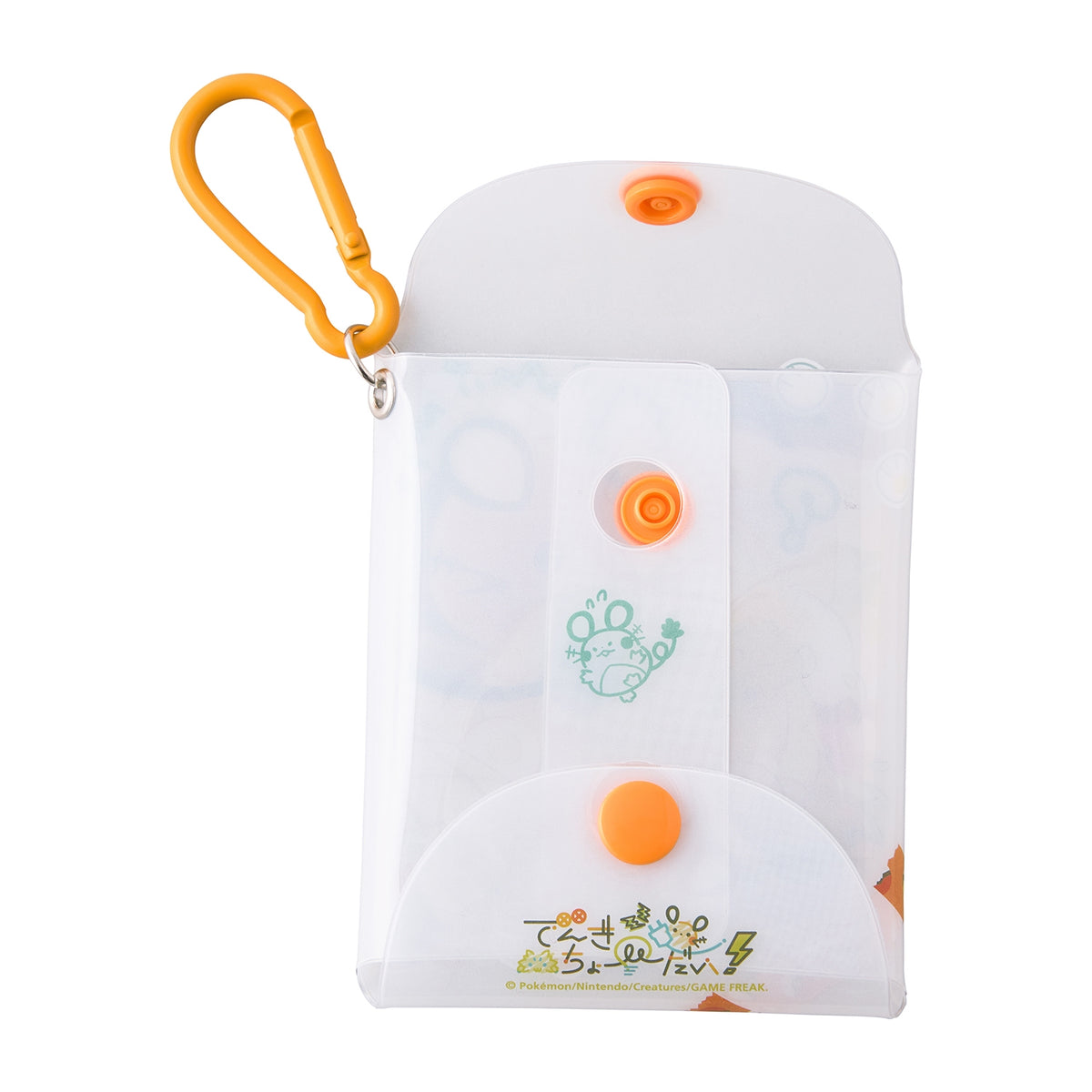 Clear Case with Carabiner Stick Together Give Me Electricity! | Pokémon Center Japan