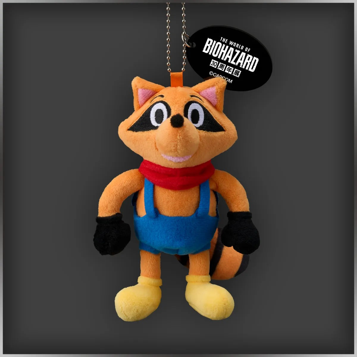 Mr. Raccoon Mascot Keychain | The World of Resident Evil 30th Anniversary Exhibition