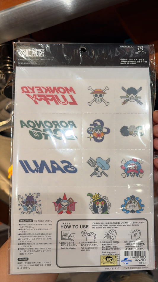 One Piece Body Seals and Folder Set One Piece Premier Summer 2026 | Universal Studios Japan