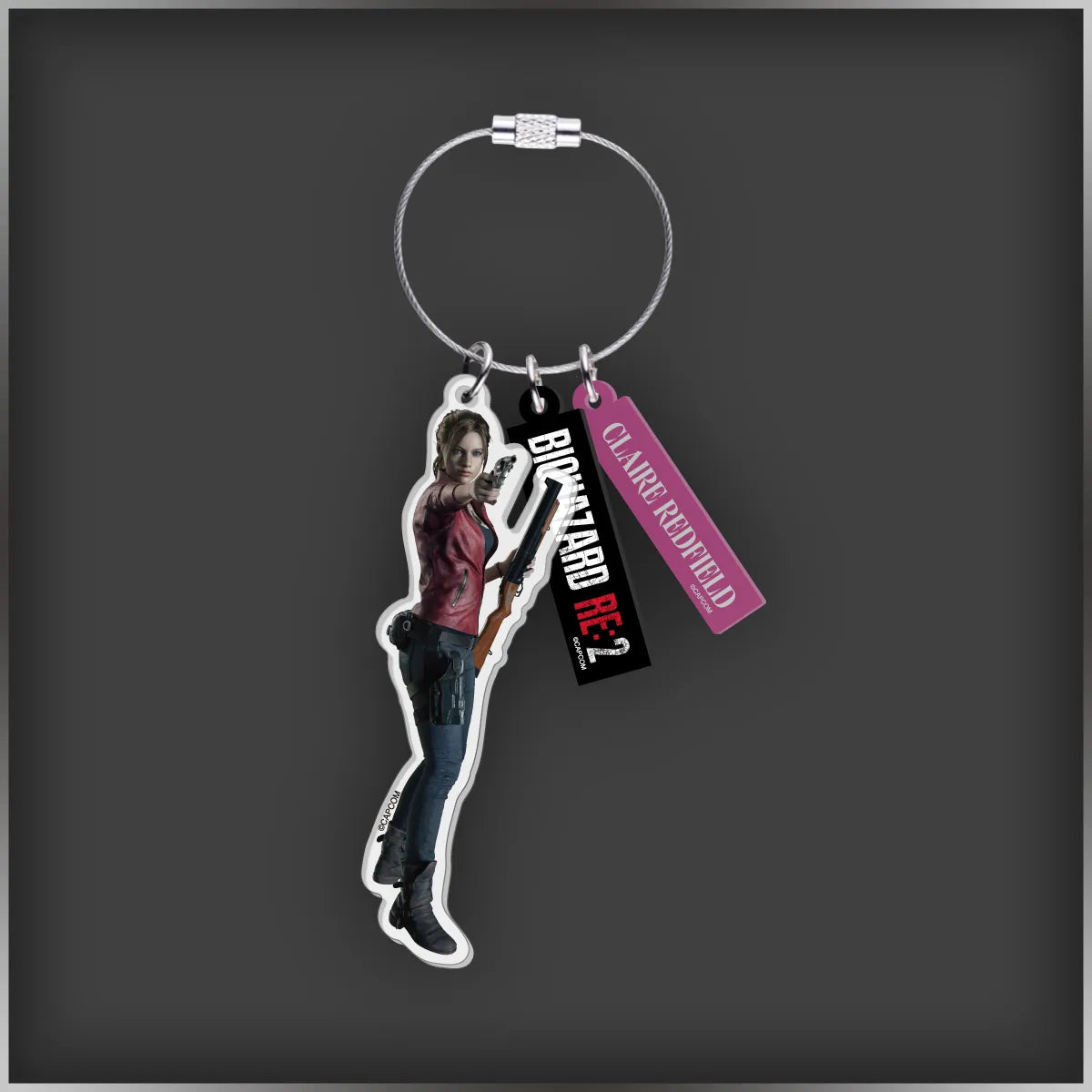 Acrylic Keychain (7 types) Biohazard 30th Anniversary Exhibition | THE WORLD OF BIOHAZARD Exhibition Shop
