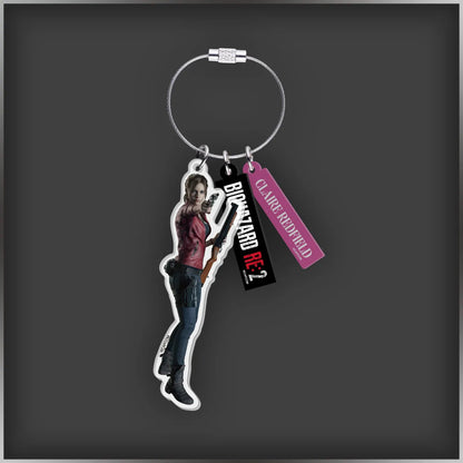 Acrylic Keychain (7 types) Biohazard 30th Anniversary Exhibition | THE WORLD OF BIOHAZARD Exhibition Shop